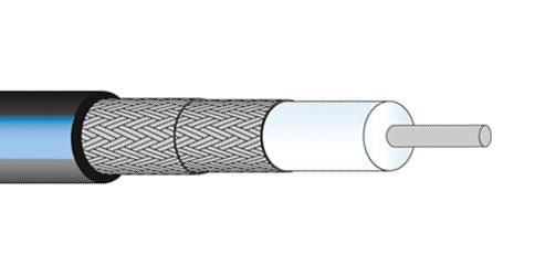 Huber+Suhner Enviroflex142 Coax Cable Wire, 5mm, 50 Ohm, 1M