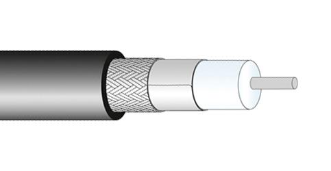 Huber+Suhner Spuma240 Coax Cable Wire, 6.15mm, 50 Ohm, 1M