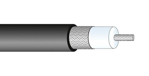 Huber+Suhner Rg213/u Coax Cable Wire, 10.3mm, 50 Ohm, 1M