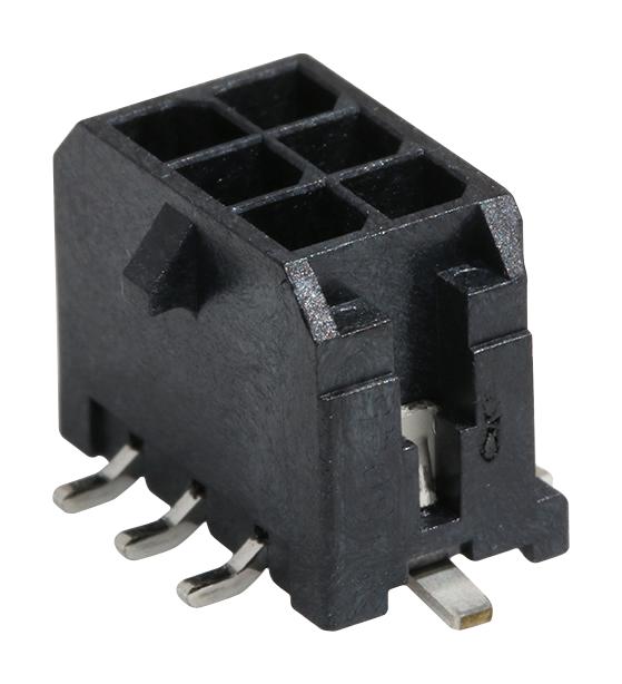 Molex/partner Stock 43045-0620 Connector, Header, 6Pos, 2Row, 3mm