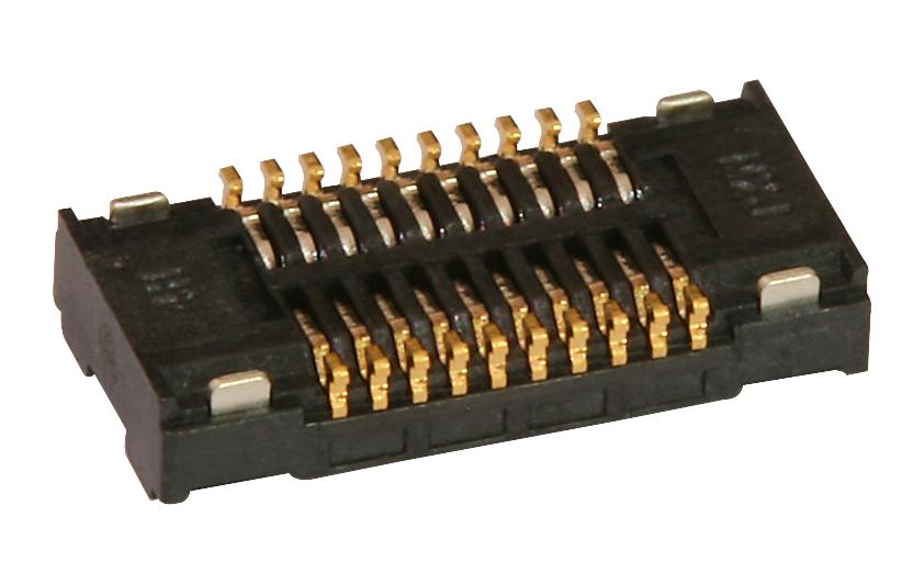 Molex 51338-9873 Mezzanine Connector, Rcpt, 10Pos, 2Row