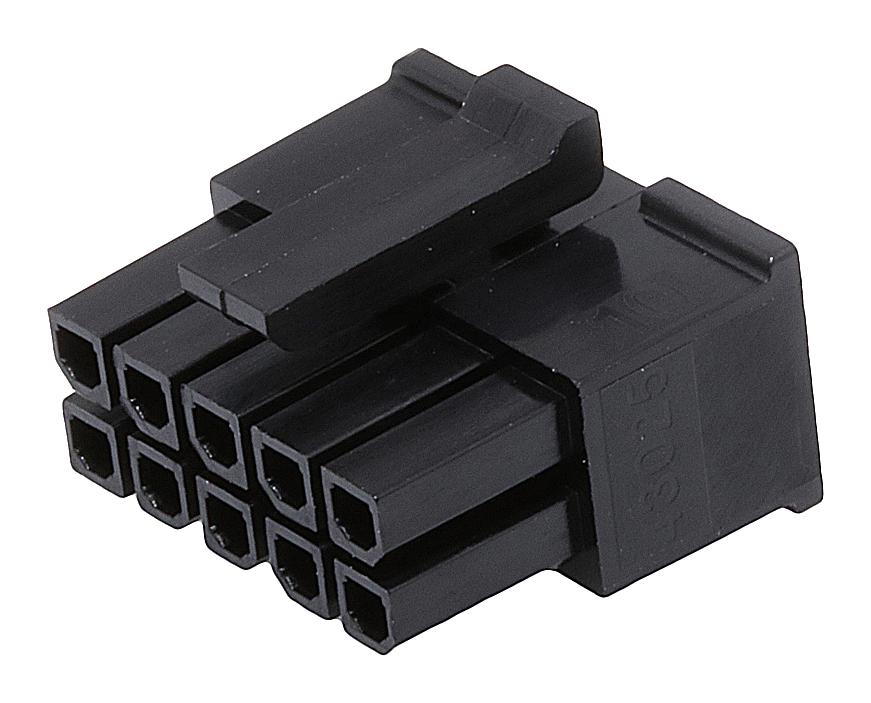 Molex 43025-1000 Connector Housing, Rcpt, 10Pos, 3mm