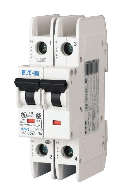 Eaton Moeller Faz-C6/2-Na Thermal Mag Ckt Breaker, 2P, 6A, 240V