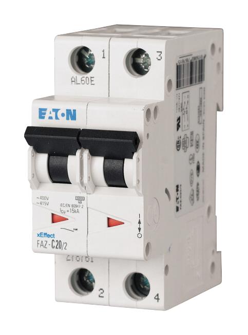 Eaton Moeller Faz-C8/2 Thermal Mag Ckt Breaker, 2P, 8A, 277V