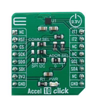 MikroElektronika Mikroe-4112 Click Board, Acceleration/motion, 3.3V