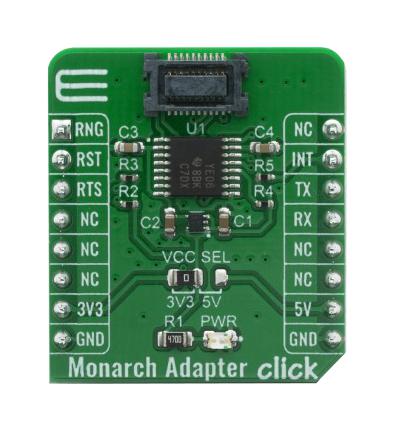 MikroElektronika Mikroe-4057 Click Board, Adapter, Gpio/uart, 3.3/5V