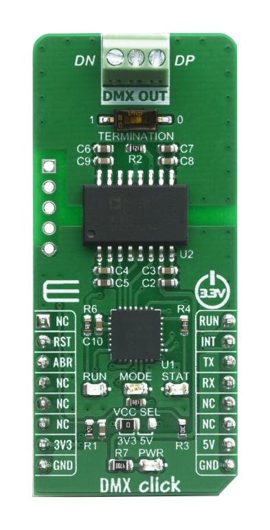 MikroElektronika Mikroe-4130 Click Board, Dmx, Gpio/uart, 3.3/5V