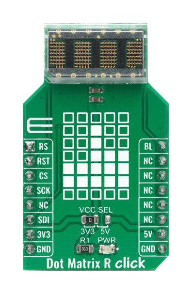 MikroElektronika Mikroe-4169 Click Brd, Led Matrix, Gpio/spi, 3.3/5V