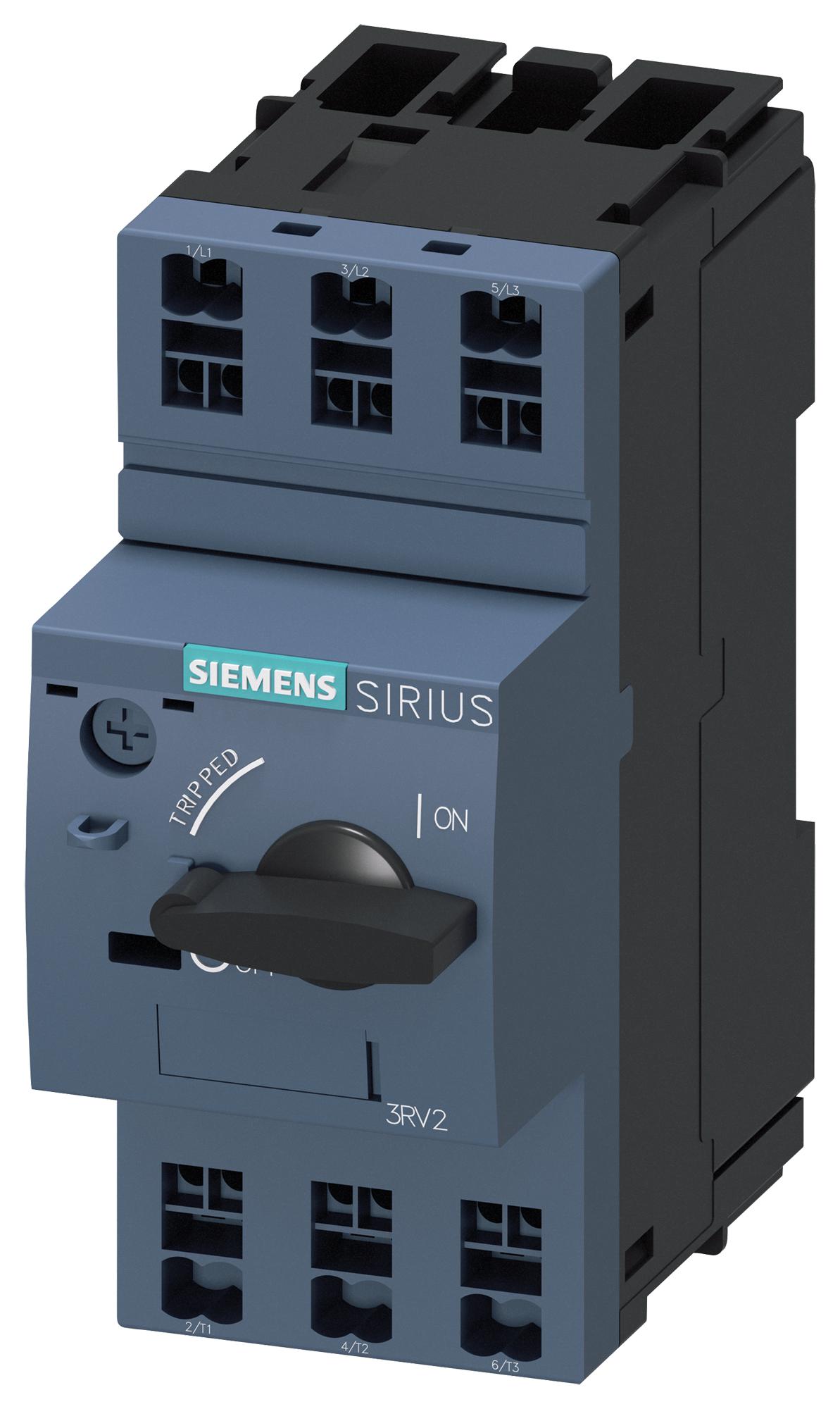 Siemens 3Rv20111Aa20 Thermal Mag Ckt Breaker, 3P, 1.6A, 690V