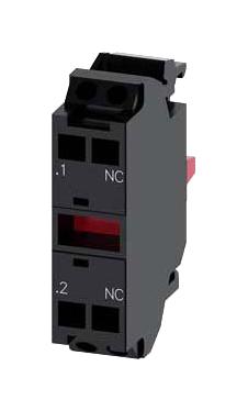 Siemens 3Su14001Aa103Ca0 Sw Contact Block, 1 Pole, 10A/24V/spring