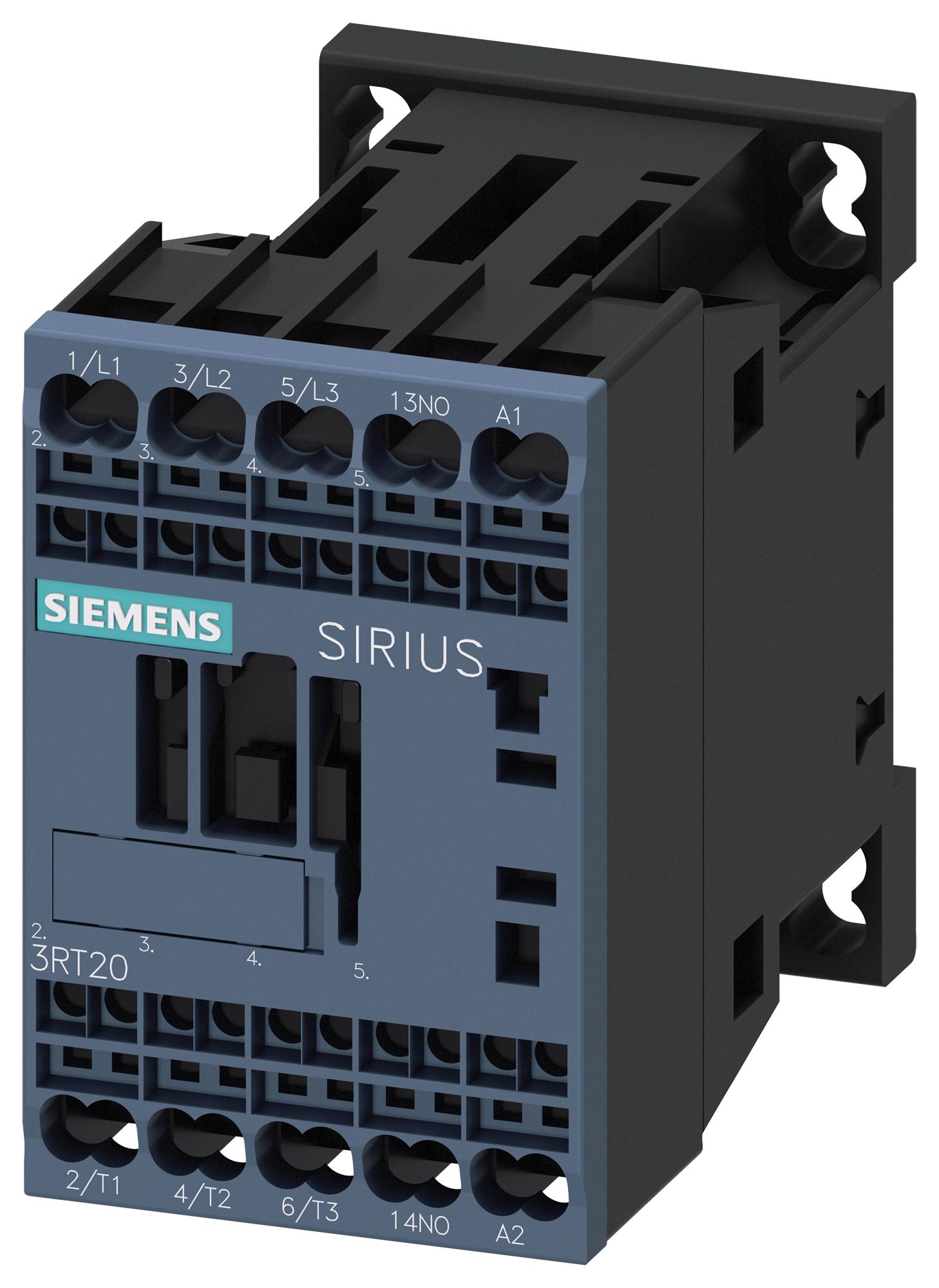 Siemens 3Rt20172Ap01 Contactor, 3Pst-No, 230V, Din Rail/panel