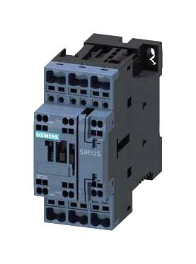 Siemens 3Rt20252Bb40 Contactor, 3Pst-No, 24V, Din Rail/panel