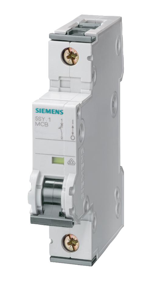 Siemens 5Sy4106-7 Miniature Ckt Breaker, 1P, 6A, 400Vac