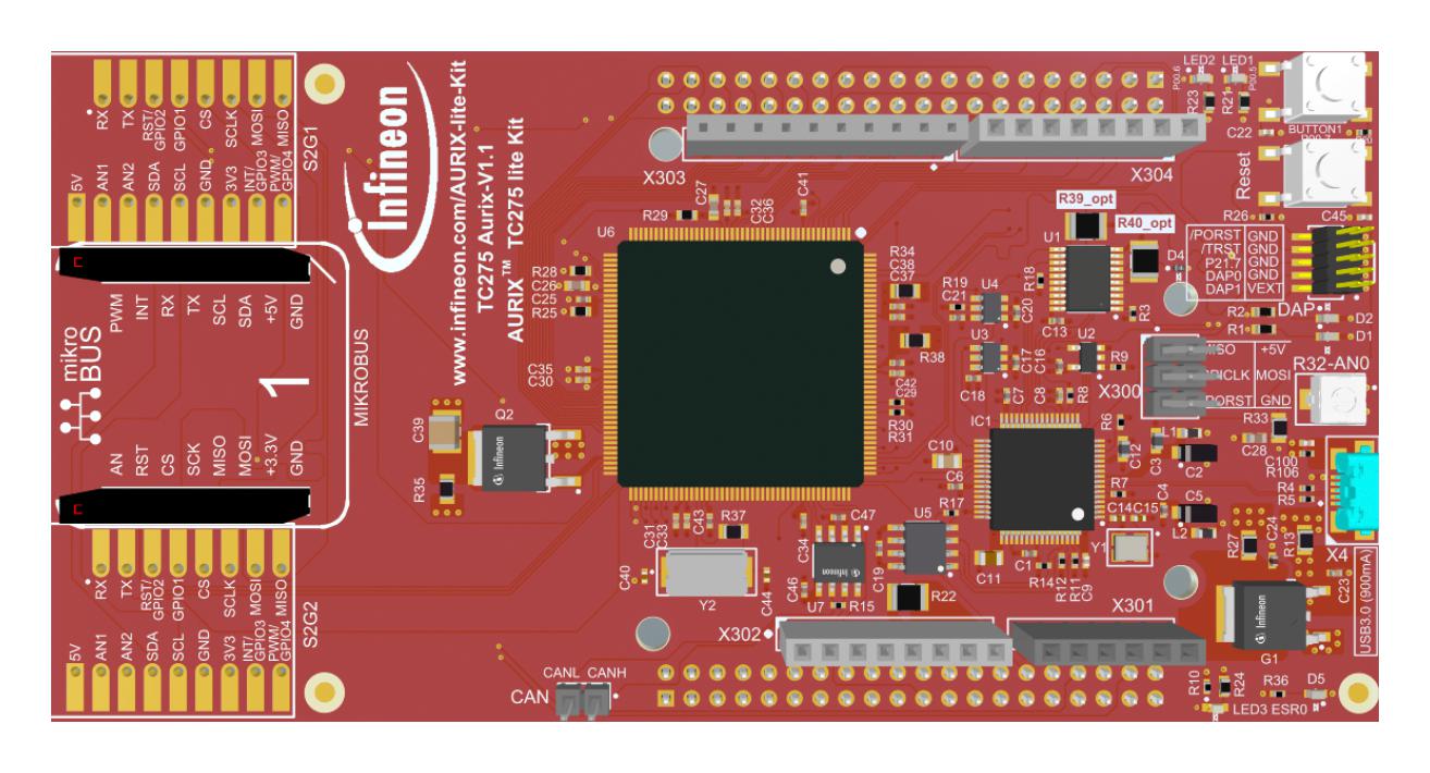 Infineon Kitaurixtc275Litetobo1 Eval Board, 32Bit, Aurix, Tricore