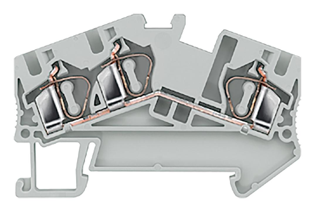 Siemens 8Wh2503-0Ag00 Dinrail Terminal Block, 3Way, 6mm2