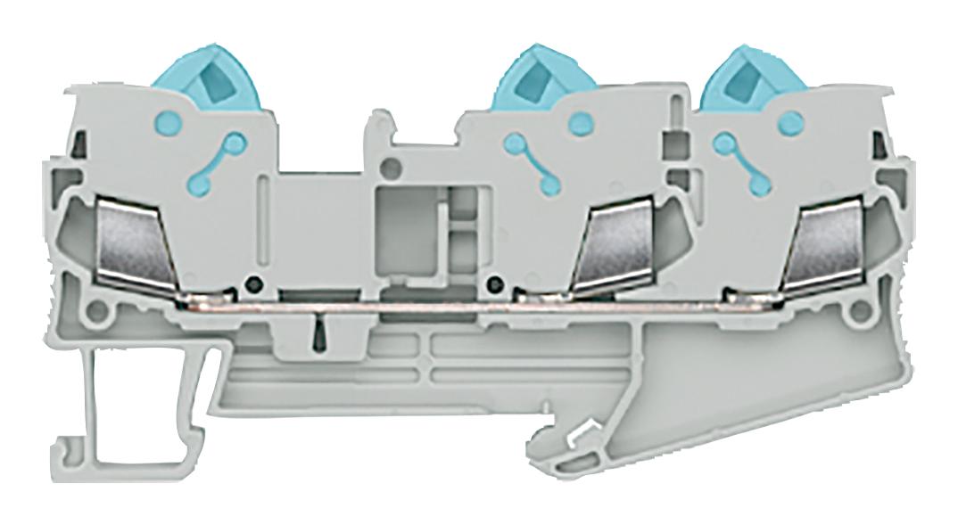 Siemens 8Wh3003-0Af01 Dinrail Terminal Block, 3Way, 14Awg, Blu