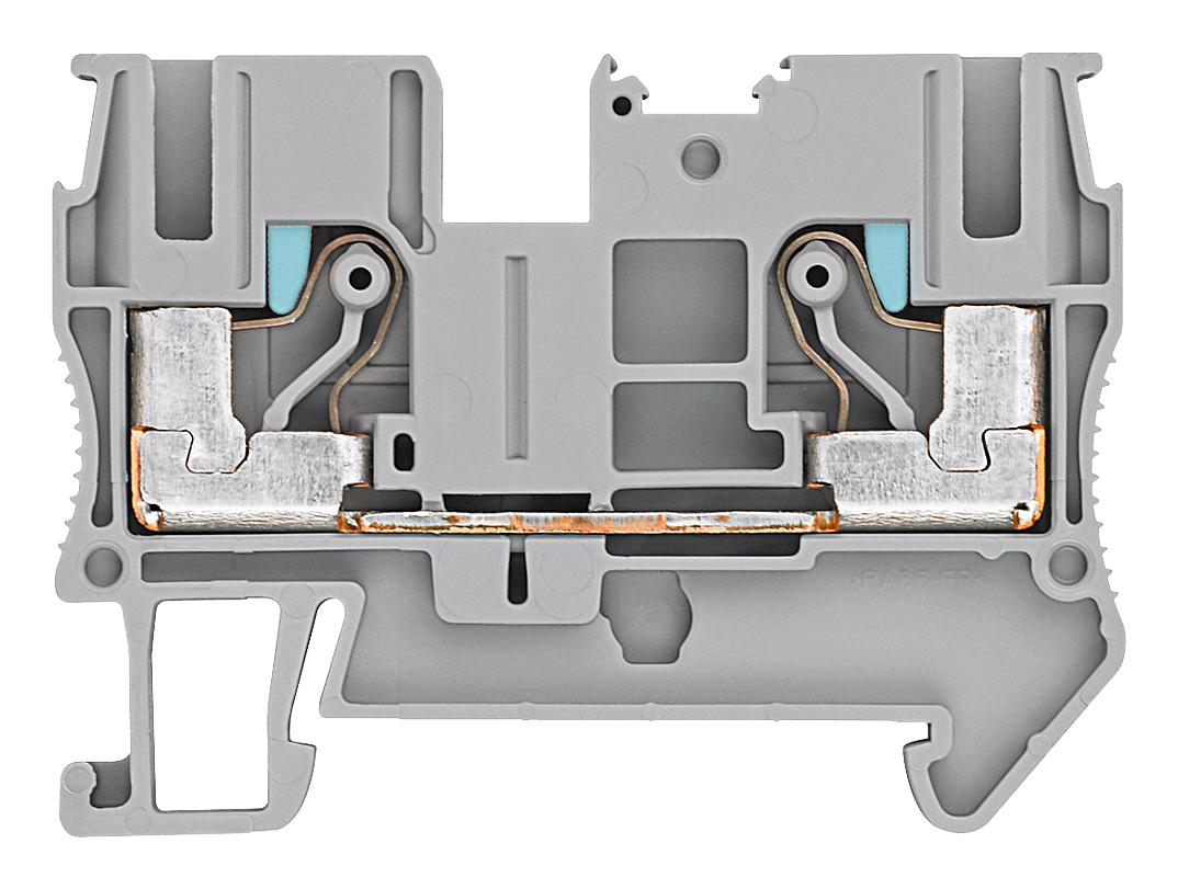 Siemens 8Wh6000-0Ah00 Dinrail Terminal Block, 2Way, 8Awg, Gry