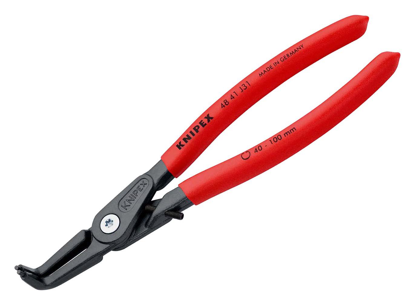 Knipex 48 41 J31 Circlip Plier, 210mm, Grey Atramentized