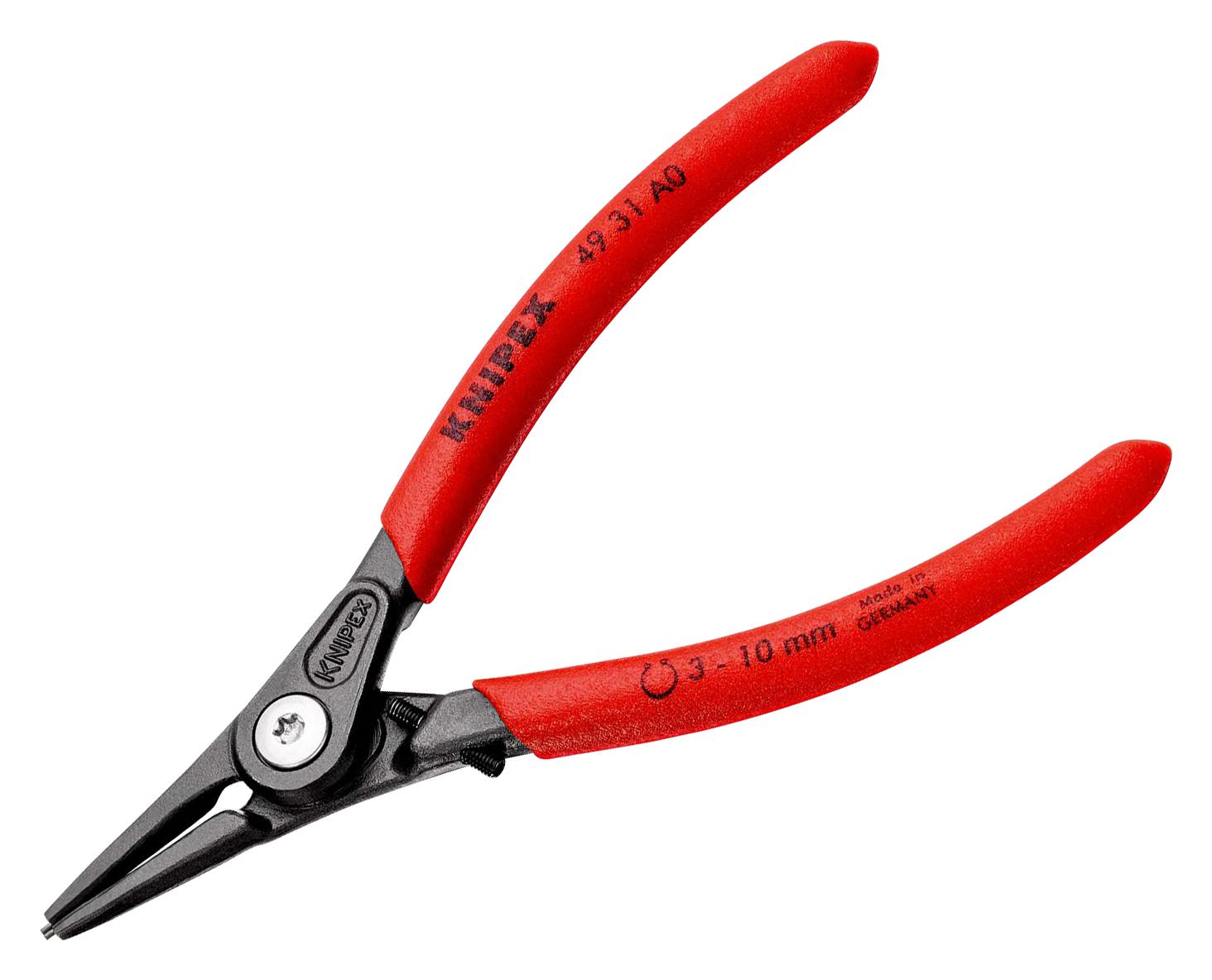 Knipex 49 31 A0 Circlip Plier, 140mm, Grey Atramentized