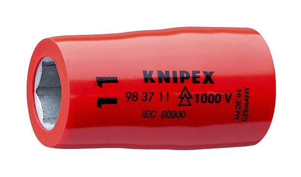 Knipex 98 37 11 Socket, Hexagon, 11mm, 0.375