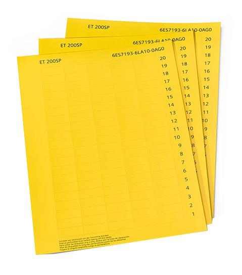 Siemens 6Es7193-6La10-0Ag0 Label Strip, Perforated, Yellow