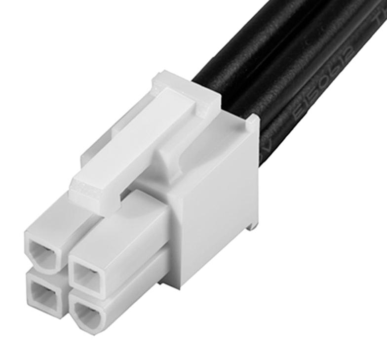 Molex 215328-1042 Wtb Cable, 4Pos Plug-Free End, 300mm