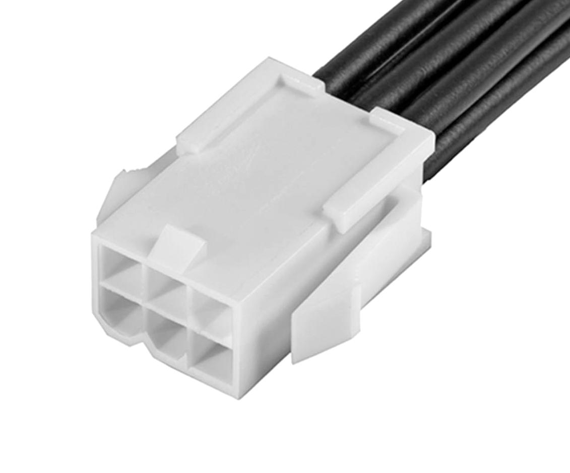 Molex 215328-1062 Wtb Cable, 6Pos Plug-Free End, 300mm