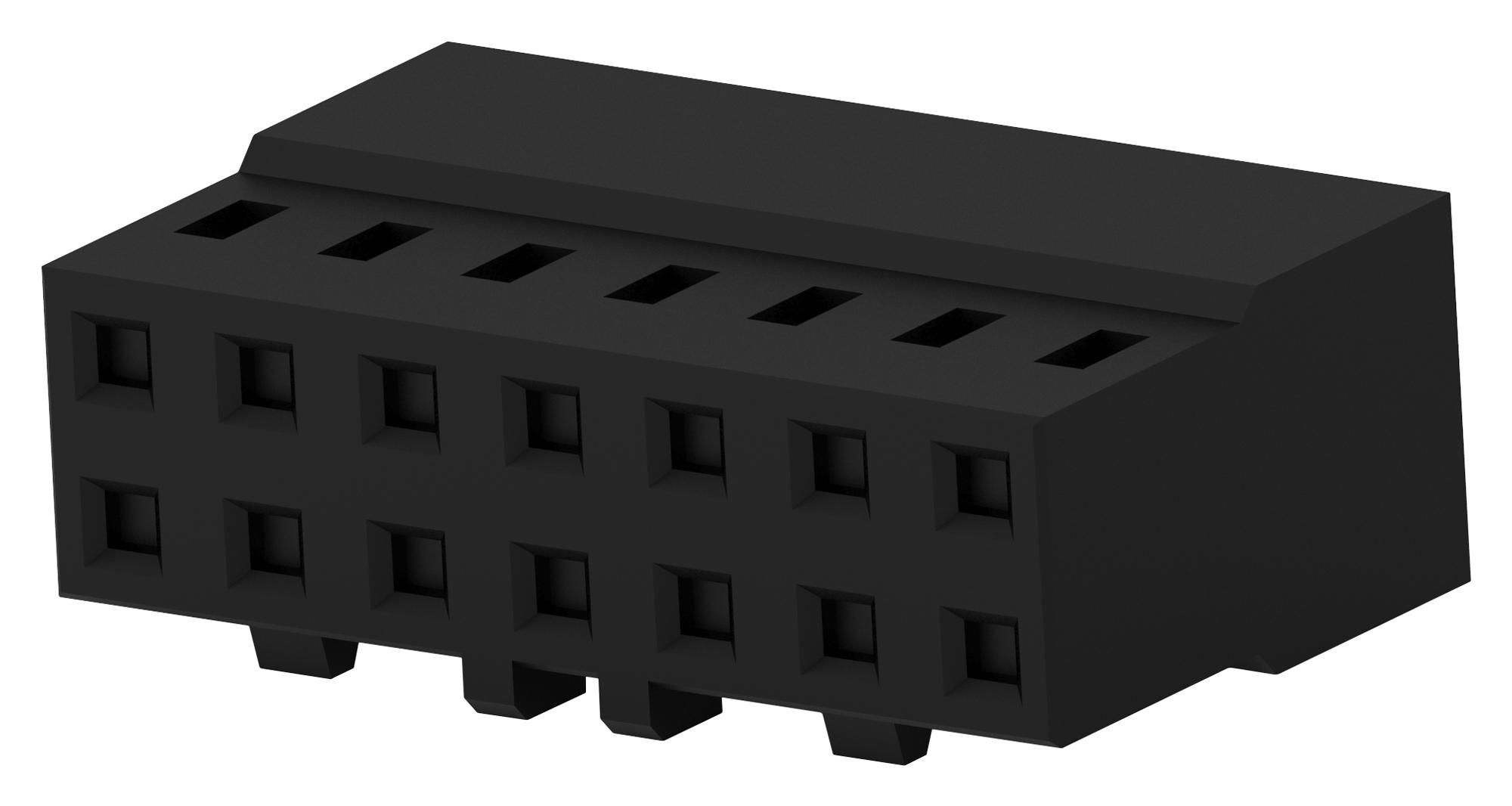 Te Connectivity 2mm-Rcd-D07-Bx Connector Housing, Rcpt, 14Pos