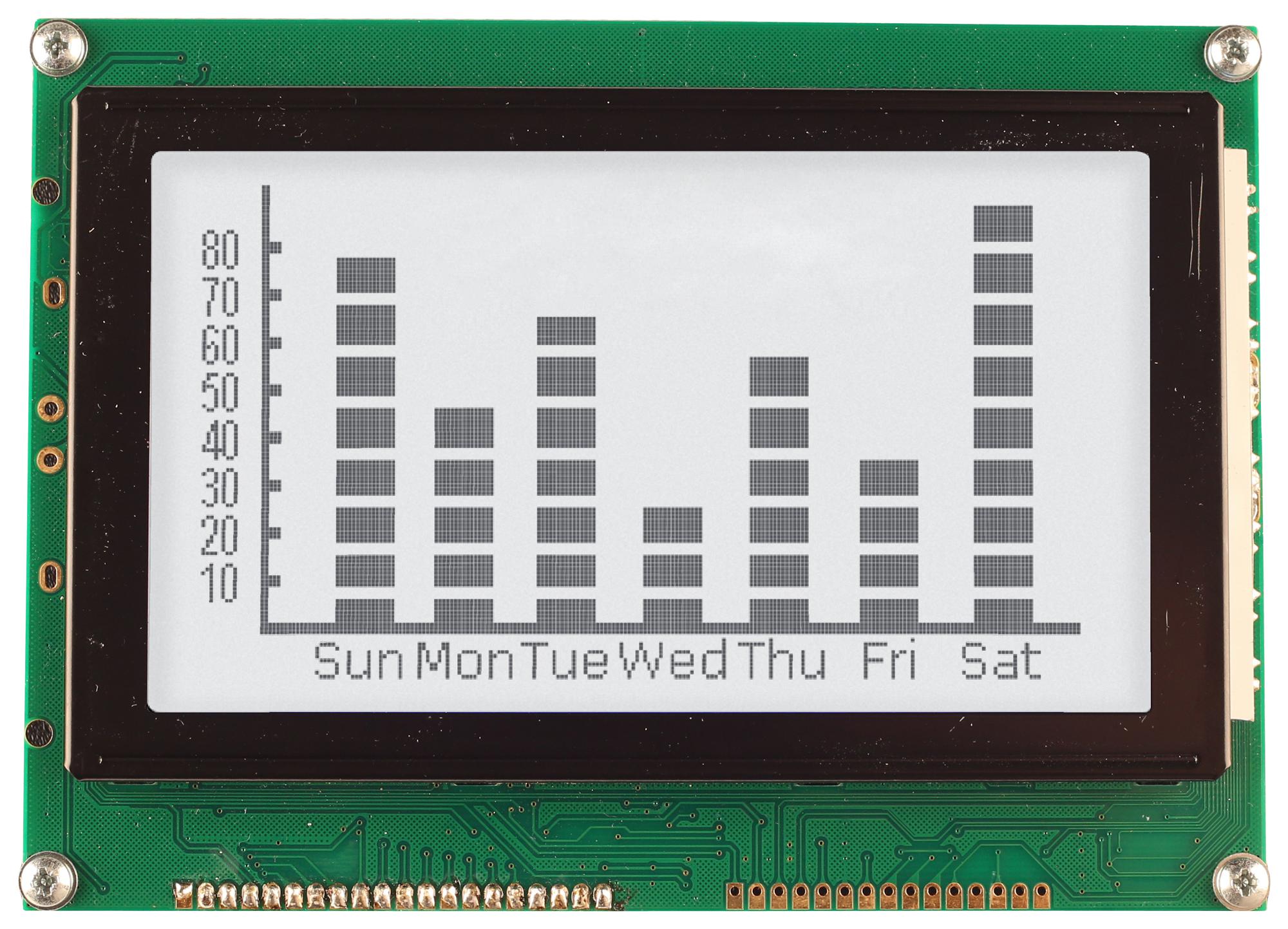 Midas Displays Mc240128A6W-Fptlw-V2 Graphic Lcd, Cob, Fstn, 240 X 128P, 5V