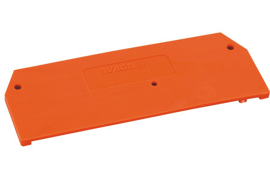 WAGO 283-352 End & Intermediate Plate, Org, 104.3mm