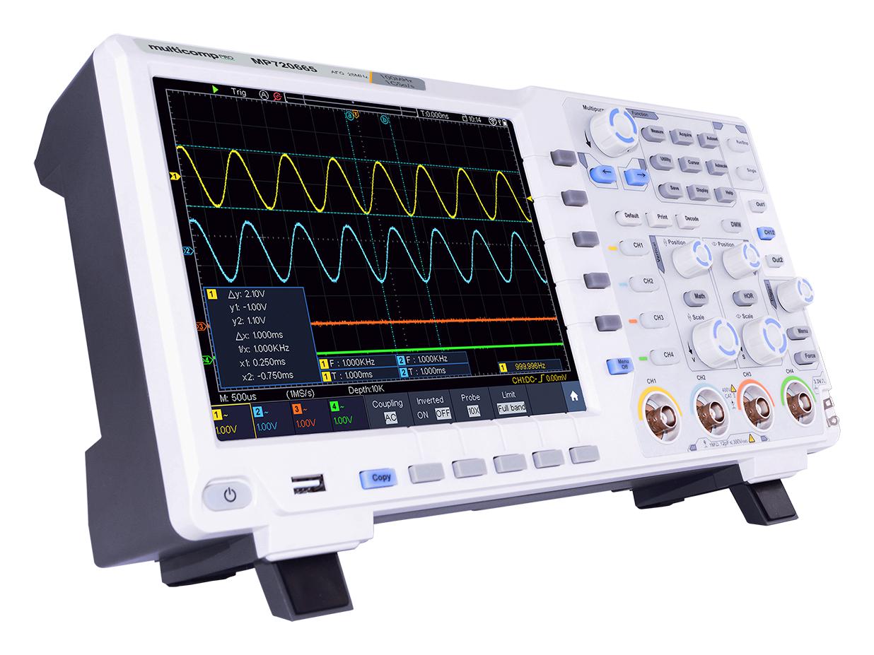MP720665 Pro, Digital Oscilloscope, With Function Generator