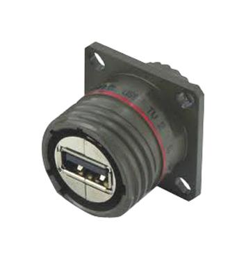 Amphenol SoCapacitorex Usbftv2Pe1Zn Usb Adapter, 2.0 Type A Rcpt-Rcpt