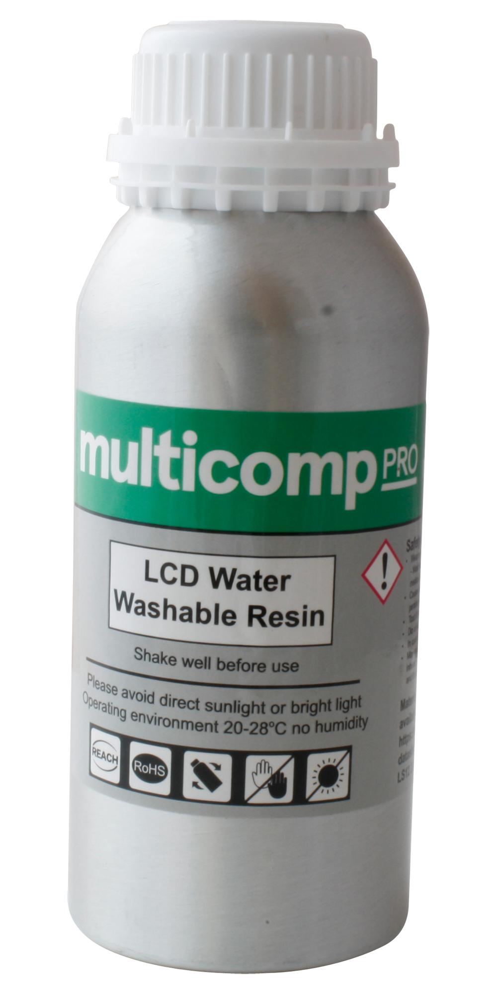 Multicomp Pro Mp004402 Lcd Water Washable Resin, Black, 500G