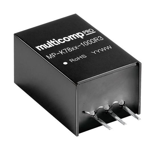 Multicomp Pro Mp-K7815-1000R3 Dc-Dc Converter, 15V, 1A