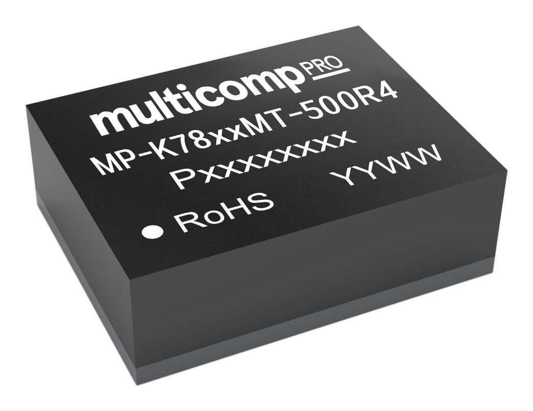 Multicomp Pro Mp-K7805Mt-500R4 Dc-Dc Converter, 5V, 0.5A, Pack 10