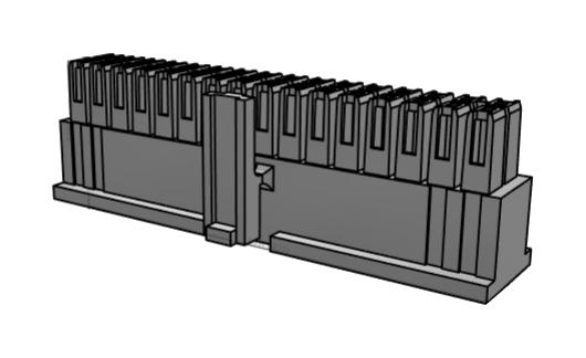 Samtec Ipd1-16-D-K . Connector Housing, Rcpt, 32Pos, 2.54mm