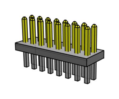 Samtec Fts-108-01-L-D . Connector, Header, 16Pos, 2Row, 1.27mm