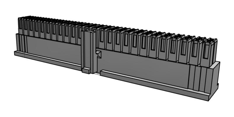 Samtec Ipd1-25-D-K . Connector Housing, Rcpt, 50Pos, 2.54mm