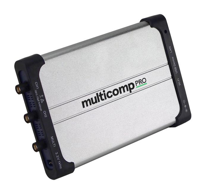 Multicomp Pro Mp720646 Eu-Uk Pc Oscilloscope, 2Ch, 100Mhz, 500Msps