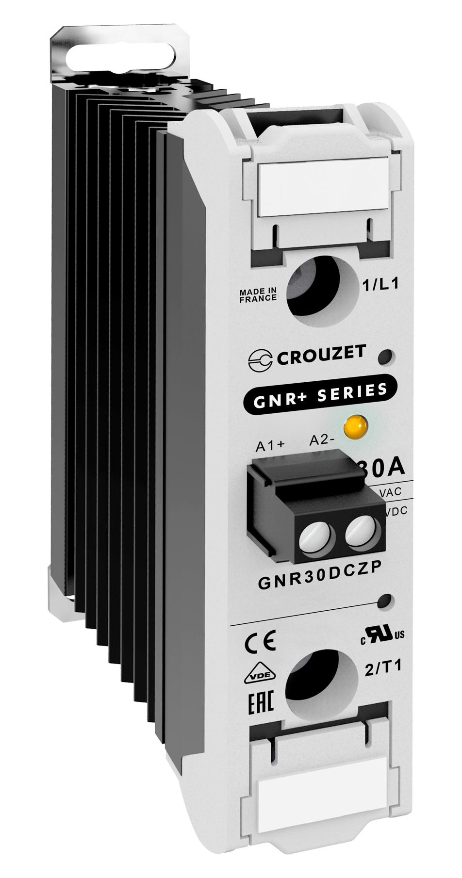 Crouzet Gnr30Dczp Solid State Relay/30A/24-500Vac/din Rail