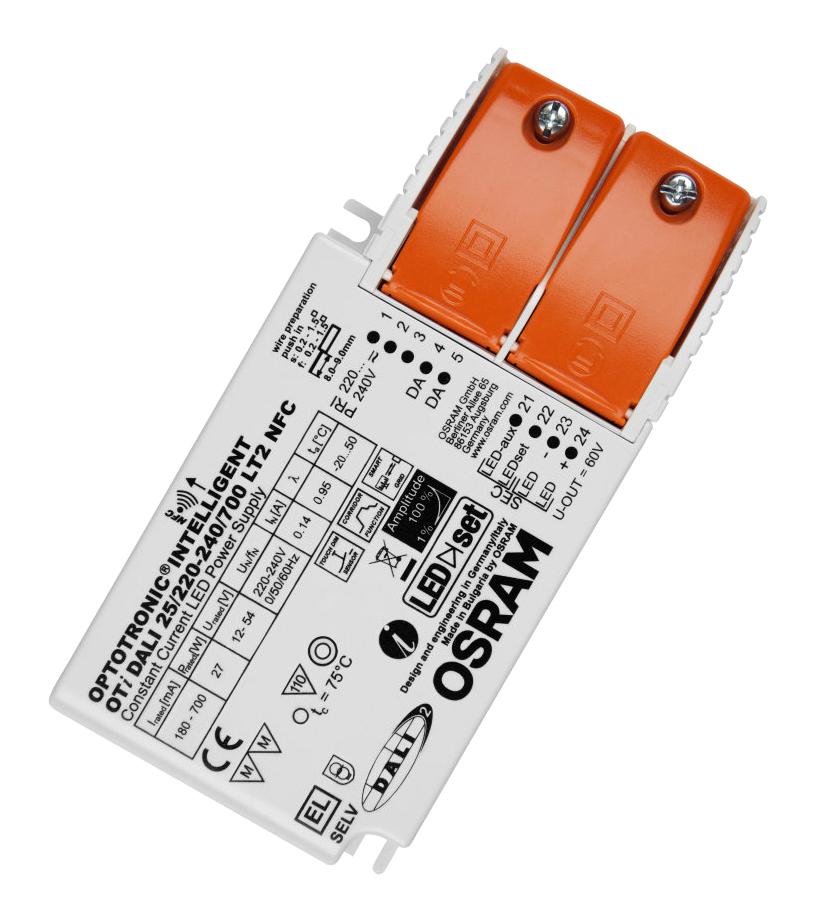 Osram Oti-Dali-25/220-240/700-Box Led Driver, Constant Current, 60V, 27W