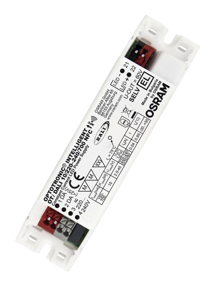 Osram Oti-Dali-10/220-240/700-Nfc Led Driver, Constant Current, 60V, 10W