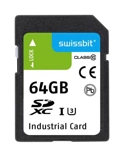 Swissbit Sfsd064Gl2Am1To-I-6F-221-Std Sdhc / Sdxc Flash Memory Card, 64Gb