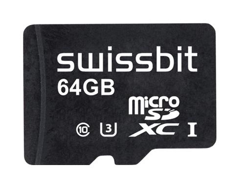 Swissbit Sfsd064Gn1Am1To-I-6F-221-Std Microsdhc/sdxc Flash Memory Card, 64Gb