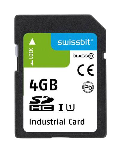 Swissbit Sfsd004Gl2Am1To-I-5E-22P-Std Sdhc / Sdxc Flash Memory Card, 4Gb