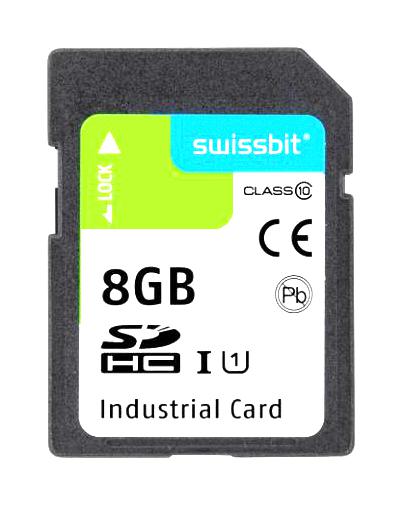 Swissbit Sfsd008Gl2Am1To-I-5E-22P-Std Sdhc / Sdxc Flash Memory Card, 8Gb