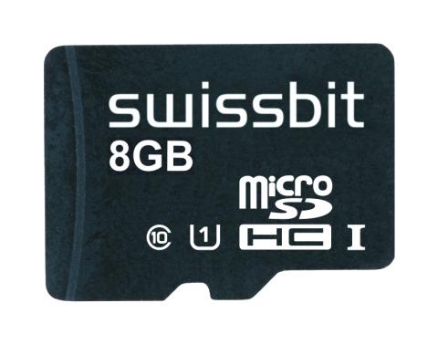 Swissbit Sfsd008Gn1Am1To-I-5E-22P-Std Microsdhc/sdxc Flash Memory Card, 8Gb