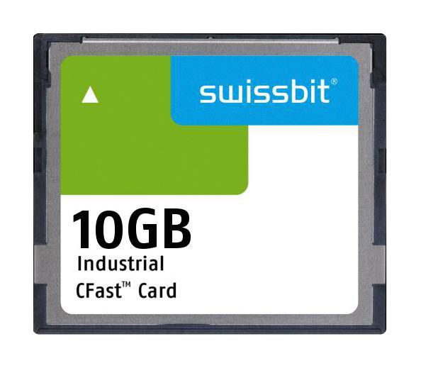 Swissbit Sfca010Gh1Ao1To-I-5S-21P-Std Industrial Cfast Flash Memory Card, 10Gb