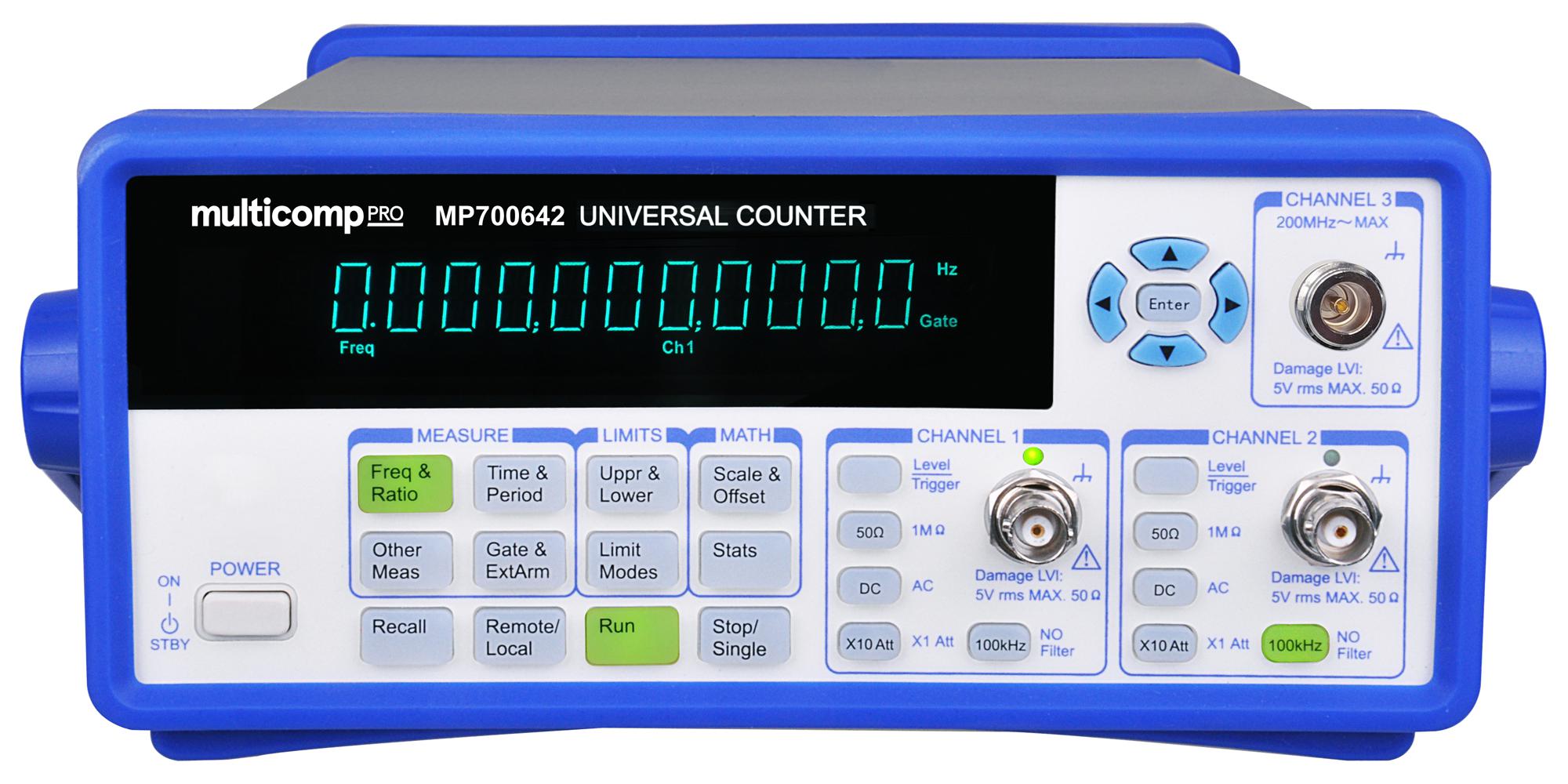 Multicomp Pro Mp700642 Frequency Counter/timer/analyzer, 6.5Ghz