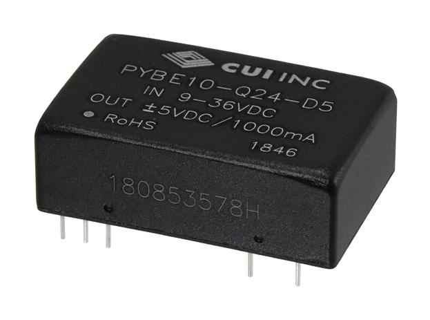 Cui Pybe10-Q48-S12 Dc-Dc Converter, 12V, 0.833A